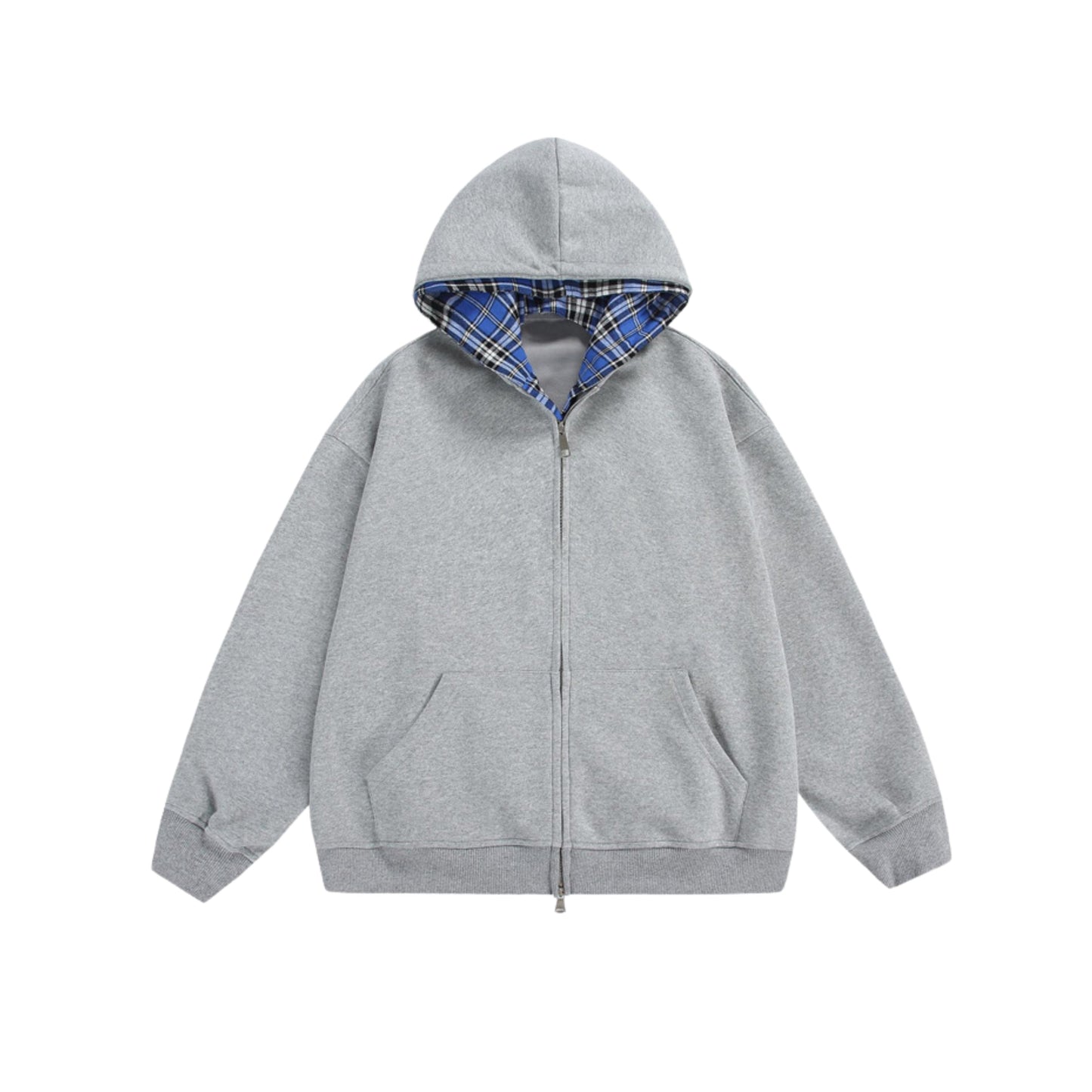 CHEQUERED LINE – ZIP HOODIE