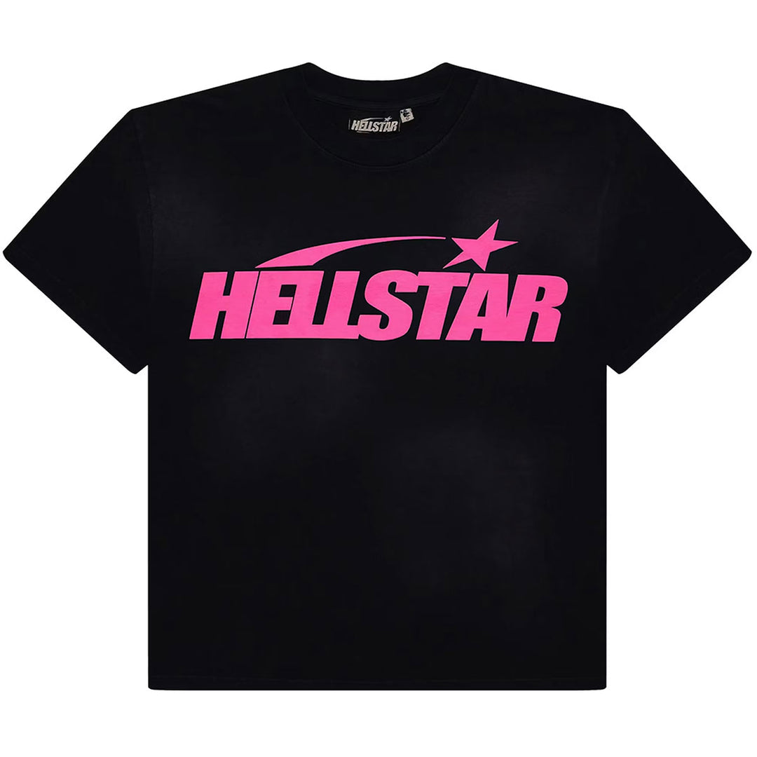 HELLSTAR T-SHIRT - PINK FLAME - BLACK