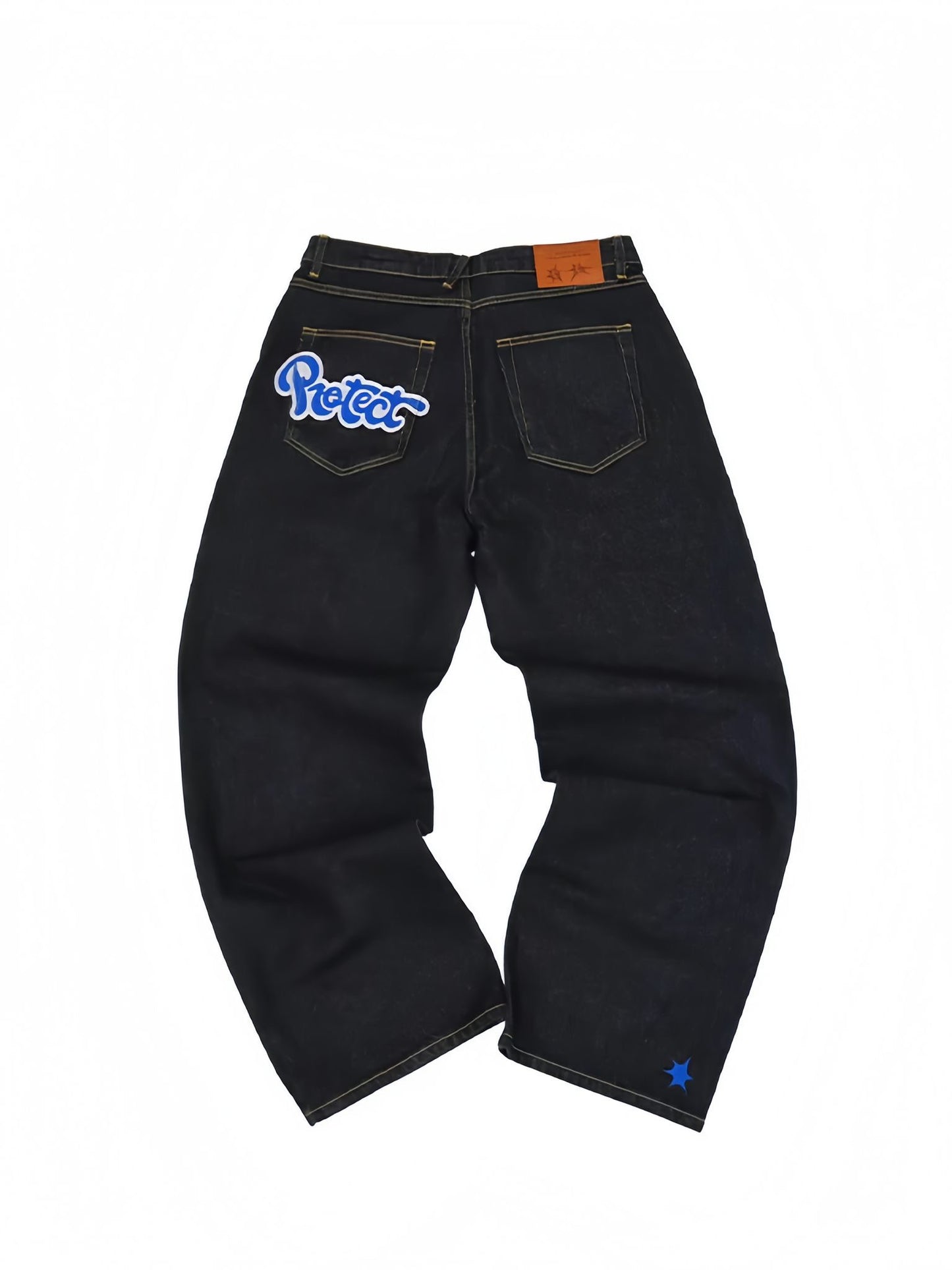 PROTECT LOOSE JEANS - BLACK