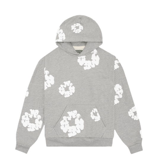 DENIM TRS HOODIE - GREY