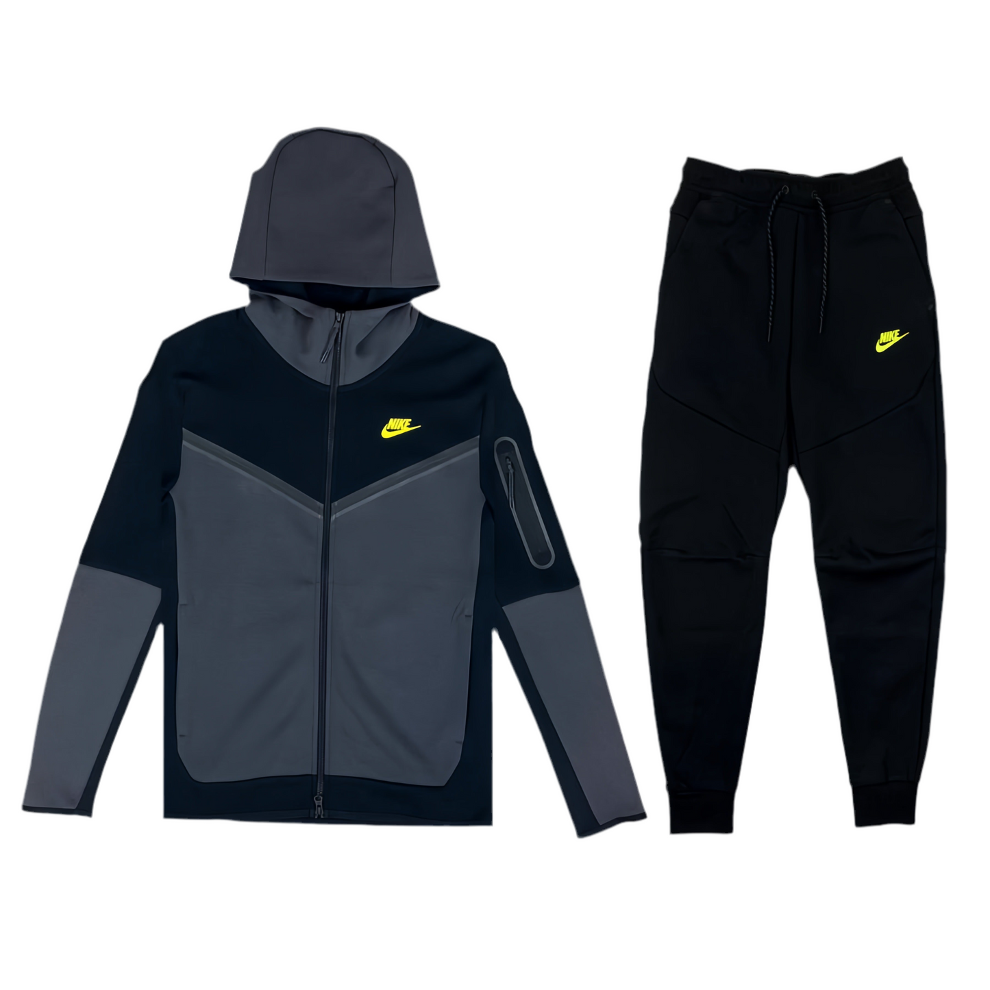NIKE - TRACKSUIT - BLACK/NEON GREEN ANTHRACITE