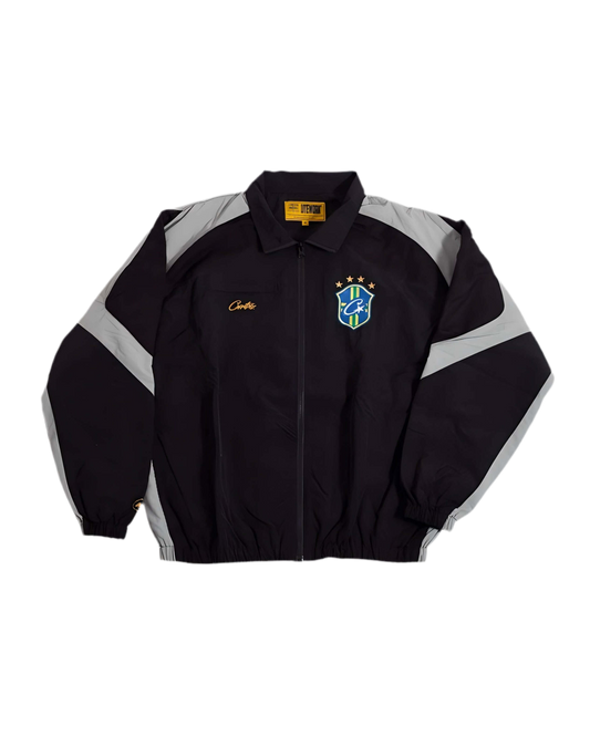 STÜSSY X CORTIEZ COAT- NATIONAL BRAZIL - BLACK