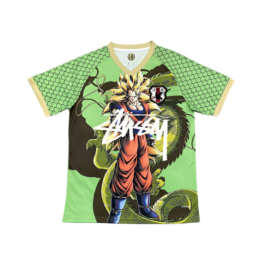 STÜSSY x “JAPAN” JERSEY - DRAGON BALL Z SSJ3 GOKU GREEN