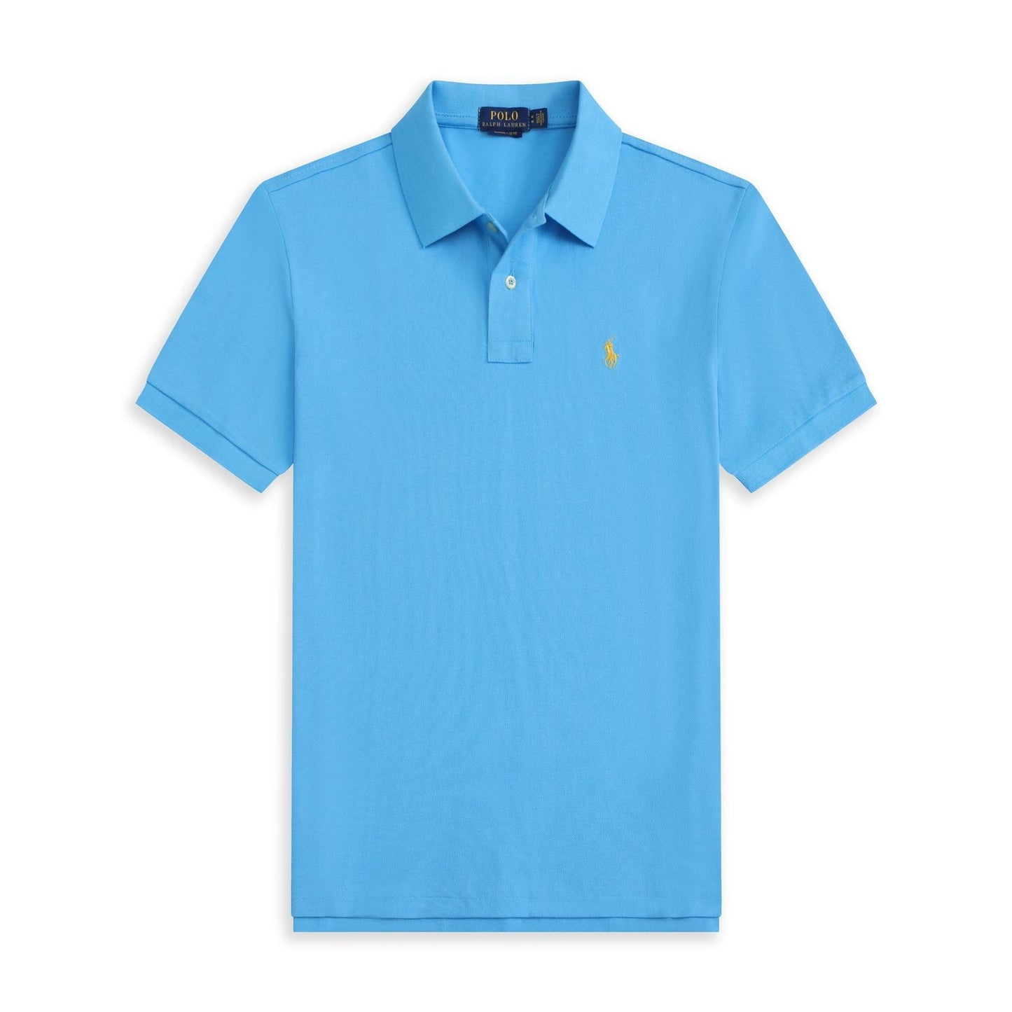 Ralph Laren Polo - Lake Blue, Yellow Logo
