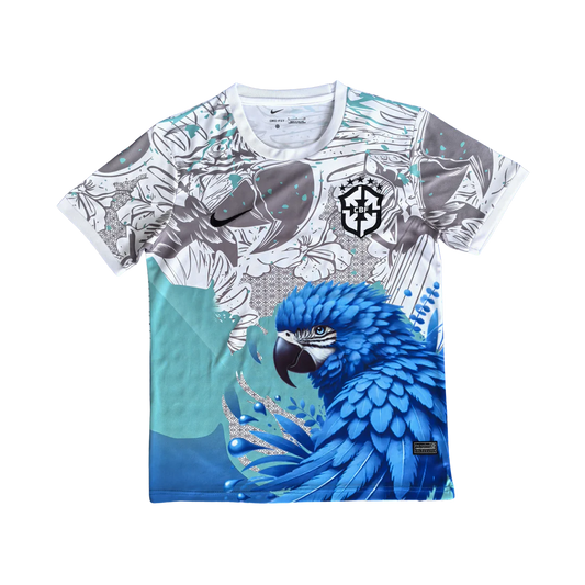 *SALE* BRAZIL JERSEY - SPECIAL  PARROT EDITION GREY