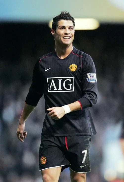 MANCHESTER UNITED RETRO -  07/08 AWAY BLACK